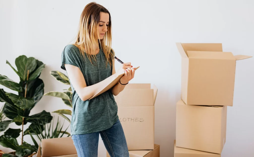 Steps to be followed to pack for a move in three days